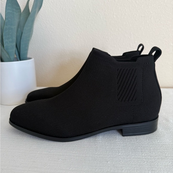 New VIVAIA Ryan Pro Squared Toe Black Knit Slip In Ankle Booties EU39.5 US 8.5 - Picture 4 of 14